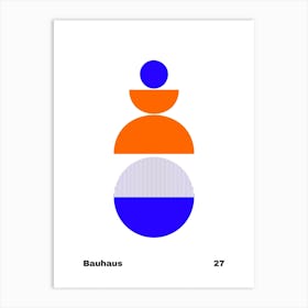 Geometric Bauhaus Poster 27 Art Print