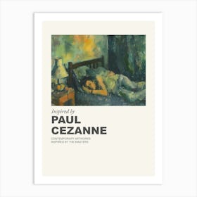 Museum Poster Inspired By Paul Cezanne 2 Art Print