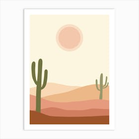 Cactus In The Desert 60 Art Print