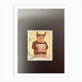 Poland Stamp 2 Art Print