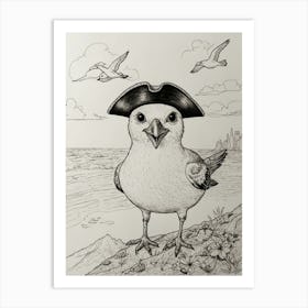 Sailor Bird Art Print