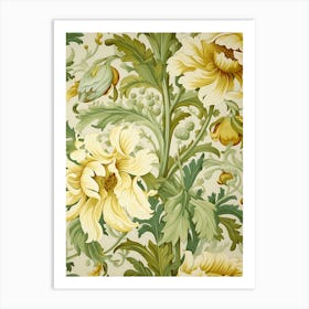 Floral Wallpaper 106 Art Print