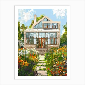 Garden House Art Print