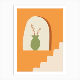 Plant In A Vase Art Print