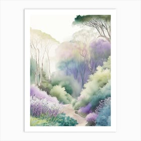 Adelaide Hills  Mount Lofty Botanic Garden, 2, Australia Pastel Watercolour Art Print