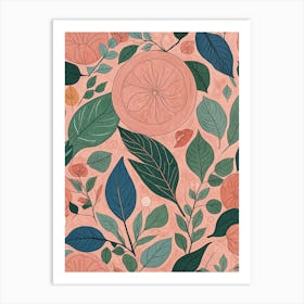 Pink Botanical Art Print