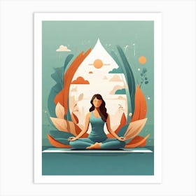 Yoga Practice Art Print