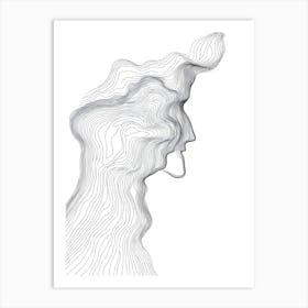 Woman'S Head Art Print