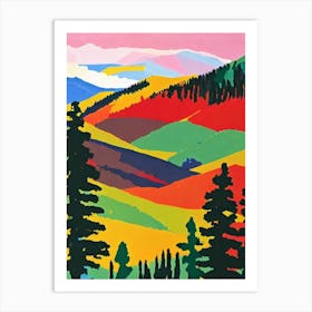 Banff National Park 1 Canada Abstract Colourful Art Print