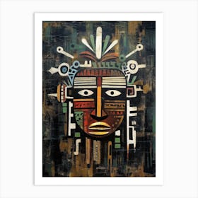 Masked Heritage: African Tribal Artistry Art Print