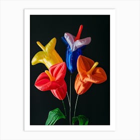 Bright Inflatable Flowers Gloriosa Lily 1 Art Print