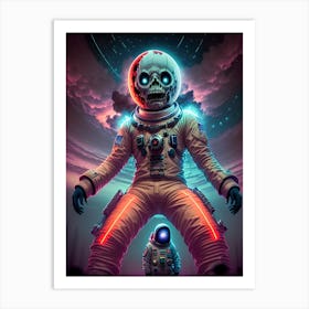 A Funny Thing Happened in Outer Space Today. Art Print