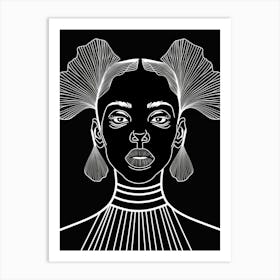 African Woman Head Art Print