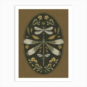 Dragonfly insect art 1 Art Print