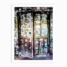 Here I Opened Wide The Door. Darkness There And Nothing More Art Print