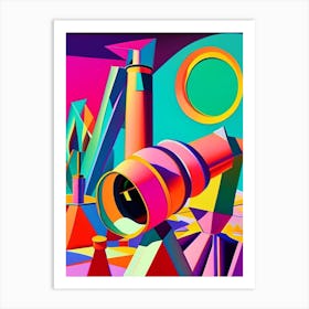 Telescope Array Abstract Modern Pop Space Art Print