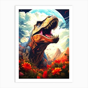 Dinosaur T - Rex 1 Art Print