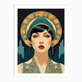 Deco Woman 3 Art Print