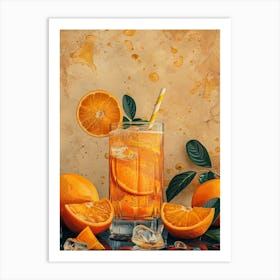 Orange Juice Art Print