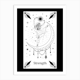 Strength Tarot Card 1 Art Print