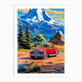 Old Fashioned Car Art Print