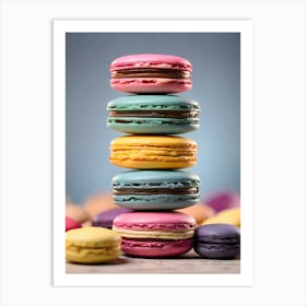 Colorful Macarons 2 Art Print