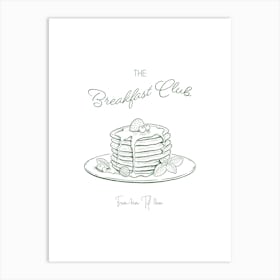 The Breakfast Club - Green Art Print