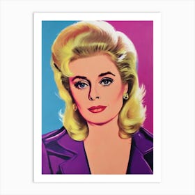 Catherine Deneuve Pop Movies Art Movies Art Print