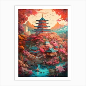 Japanese Pagoda 27 Art Print