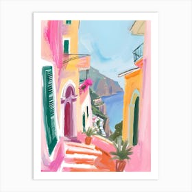 Amalfi Coast La Dolce Vita Poster Art Print