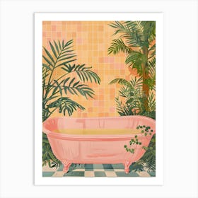 Pink Bath 1 Art Print