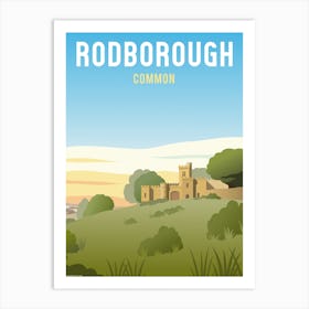 Rodborough Common Fort Art Print