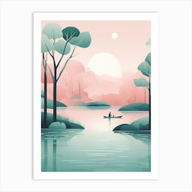 The Lake 10 VECTOR ART Art Print