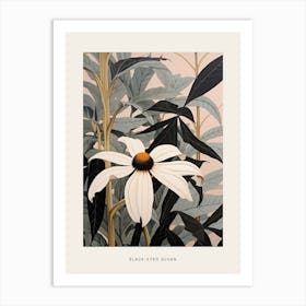 Flower Illustration Black Eyed Susan 2 Poster Art Print