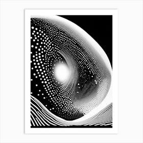 Cosmic Microwave Background Noir Comic Space Art Print