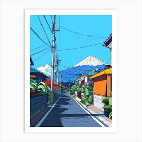 Shizuoka Japan 4 Colourful Illustration Art Print