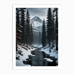 Winter'S Day in The Wild Art Print