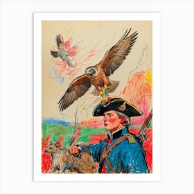 Hawk And Falcon Art Print