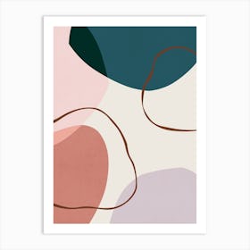 Expressive boho shapes 23 Art Print