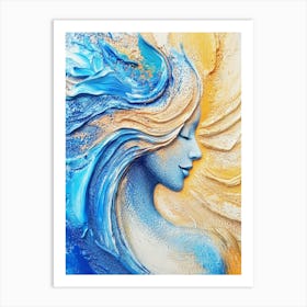 Abstract Of A Woman 1 Art Print