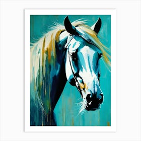 Horse Head Painting Art Print