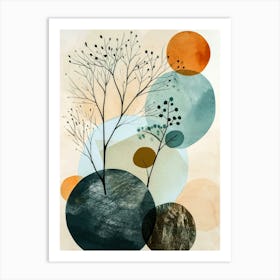 Abstract Trees Art Print