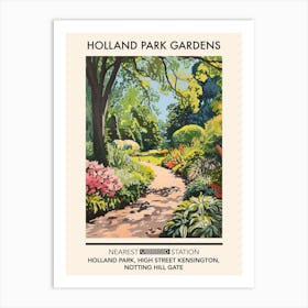 Holland Park Gardens London Parks Garden 2 Art Print