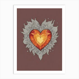 Heart Of Gold 3 Art Print