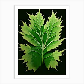 Wormwood Leaf Vibrant Inspired 2 Art Print