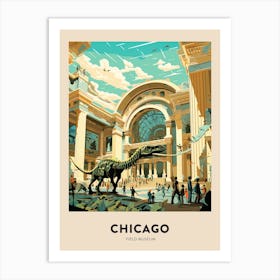 Field Museum 2 Chicago Travel Poster Art Print