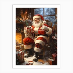 Christmas Santa 2 Art Print