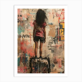 Graffiti Girl Art Print