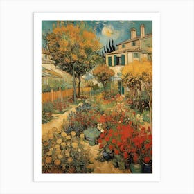 Garden At Night art print 3 Art Print