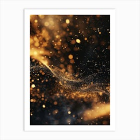 Gold Dust Background Art Print